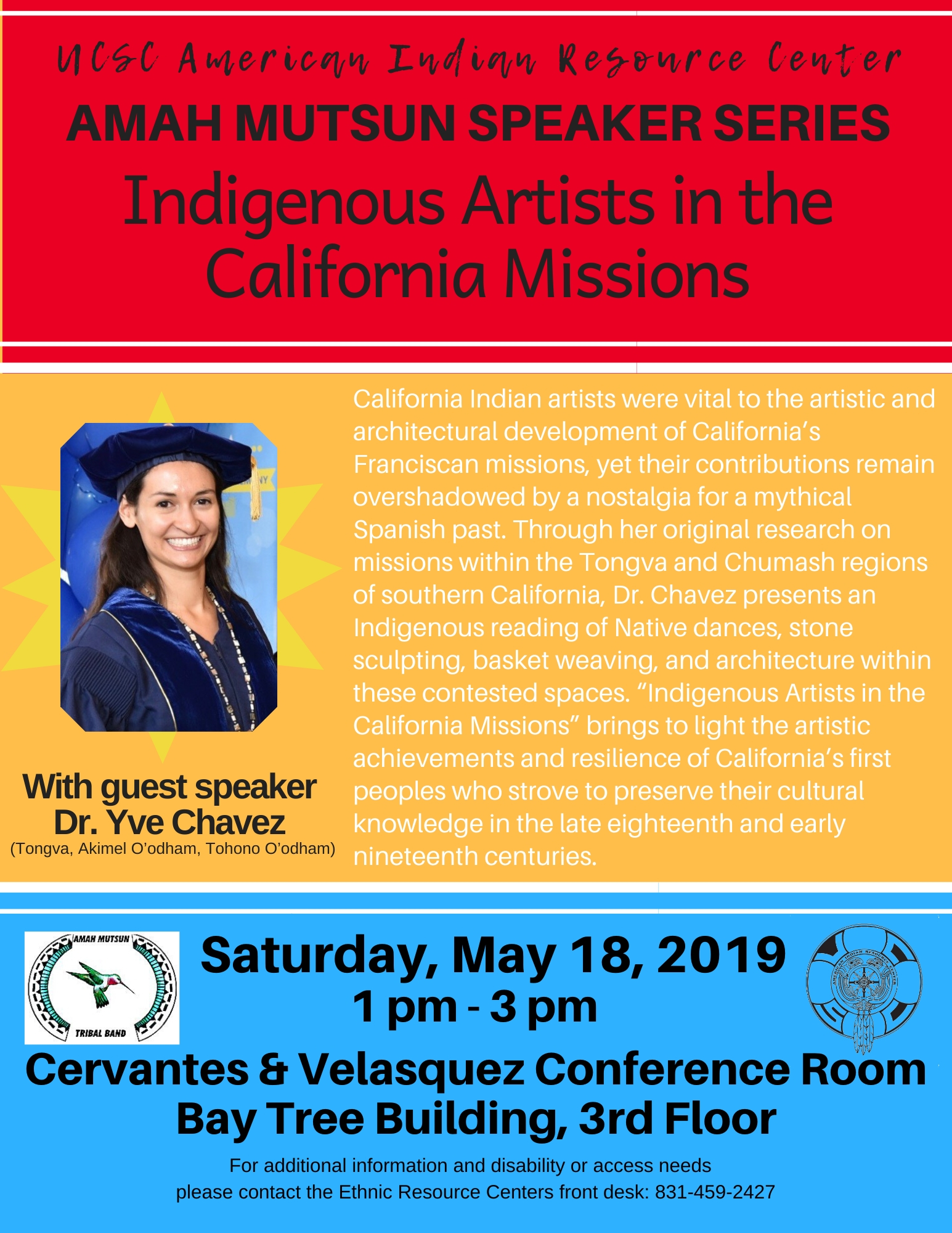Amah Mutsun Speaker Series: Indigenous Artists in the California Missions with Dr. Yve Chavez