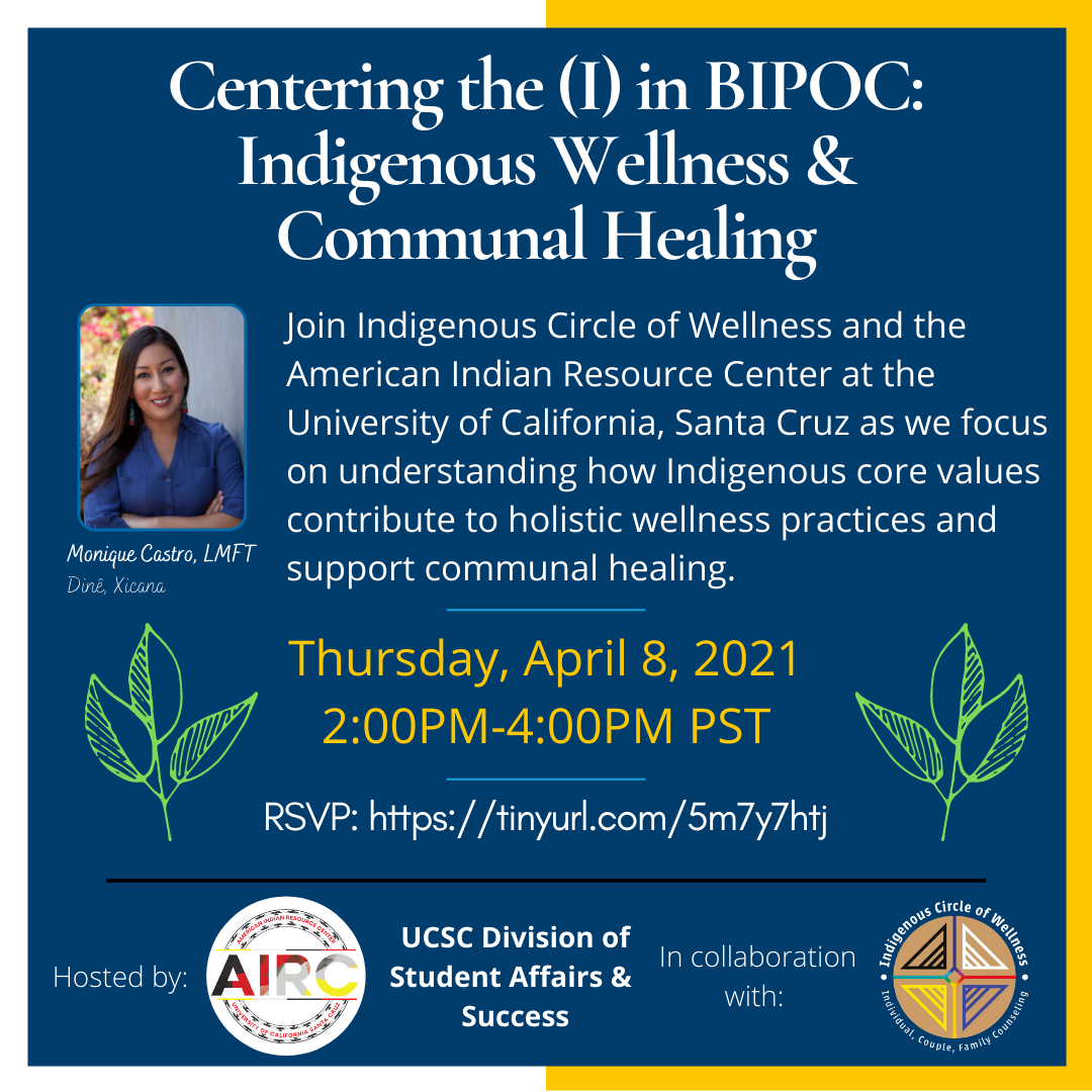 Centering the (I) in BIPOC: Indigenous Wellness and Communal Healing with the Indigenous Circle of Wellness