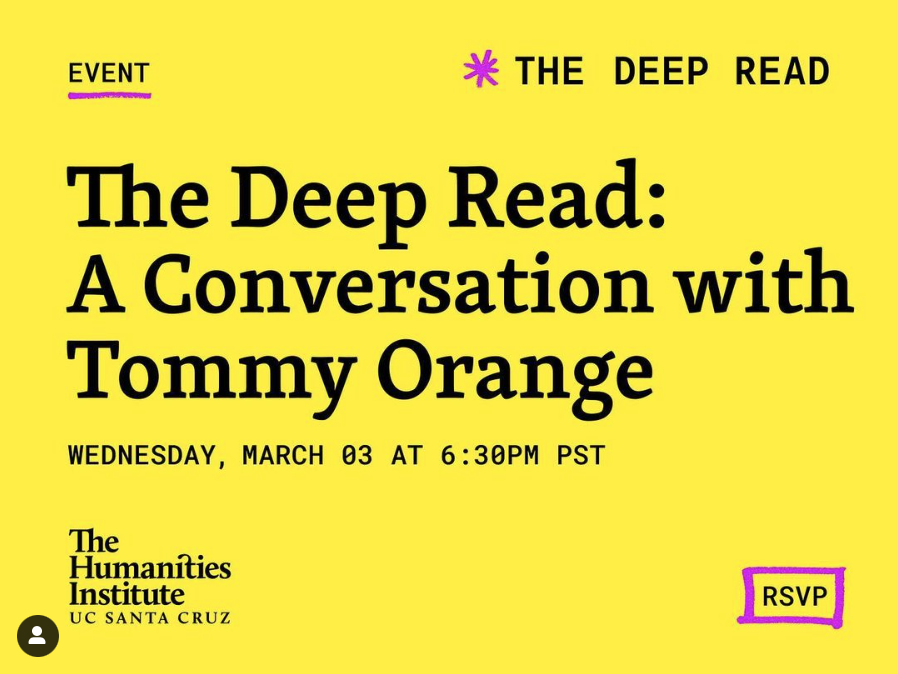 AIRC Campus Partnership: The 2021 Deep Read Program explored Tommy Orange’s novel There, There.