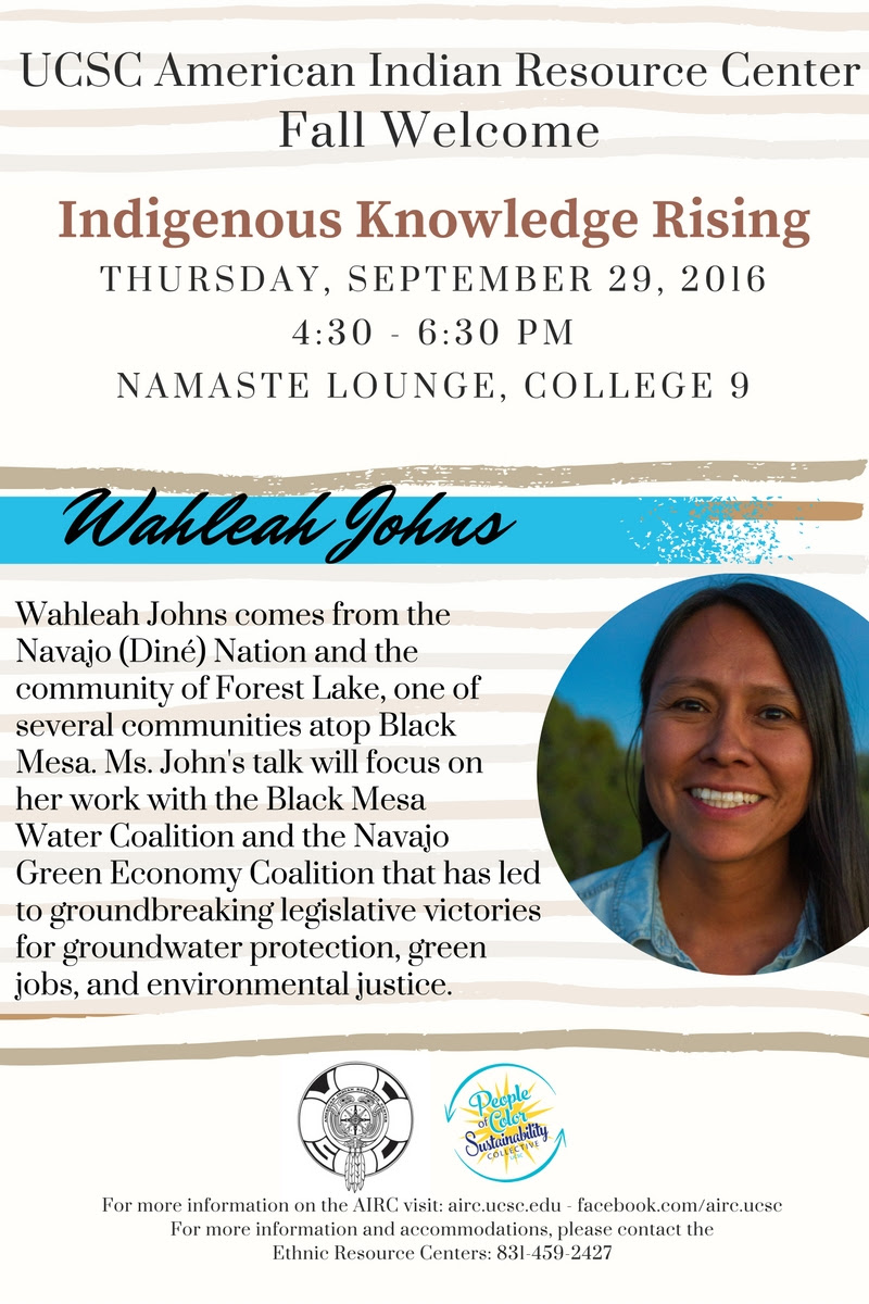 Fall Welcome: Indigenous Knowledge Rising with Wahleah Johns